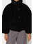 Kadın Moda Şık Oversize Dik Yaka Standart Düz Astarlı Oversize Peluş Mont 4