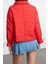 Kadın Moda Şık Oversize Dik Yaka Standart Düz Astarlı Oversize Su Itici Kapitone Şişme Mont 5