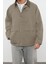 Tasarım Düz Astarlı Yaka Standart Regular Ceket Unisex Regular Fit Kadife Yaka Detaylı Mont 2