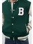 Tasarım Düz Astarlı Yaka Standart Regular Bomber Unisex Fit Bomber Yaka Kolej Kışlık Ceket Mont 3