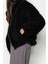 Tasarım Düz Astarlı Yaka Standart Oversize Dik Kadın Oversize Peluş Mont 3