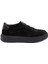 Siyah Nubuk Deri Kadın Sneaker - K24ı1ay67493-A64 Siyah 3