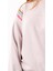 Kız Çocuk Şerit Modelli Nakışlı Sweatshirt - Lila 3