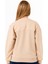 Kız Çocuk Şerit Modelli Nakışlı Sweatshirt - Bej 4