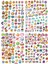 Kawaii Washi Sticker Seti - Cute Kawaii - Tatlı Kawaii Etiketler - Ajanda 280+ Adet 4 Sayfa A5 Boyut 4