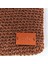 El Yapımı Clutch Çanta - Kahverengi 2