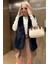 Lacivert Yumuşak Doku Astarlı Kadın Yelek MG2238 4