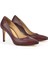 Kadın Deri Topuklu Ayakkabı 1431030Z4292 Bordo 2