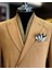 İtalyan Stil Slim Fit Ceket Pantalon Takım Elbise Camel T13232 2
