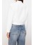 Tasarım Düz Astarlı Yaka Crop Bol Hakim Kadın Oversize Crop Ince Bomber Mont 5