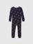 Bebek Lacivert Organik Pamuk Holiday Desenli Pijama Takımı 3