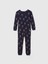 Bebek Lacivert Organik Pamuk Holiday Desenli Pijama Takımı 4