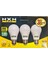 8 Watt LED Ampul-Sarı Işık (3'lü Paket) 2