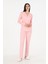 Kadın Pembe Pijama Takım 50303370-VR041 4