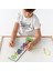 Montessori Eğitici Ahşap Tırtıl Ipe Dizme Oyunu - Renkli Sayılar 2