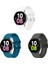 Samsung Galaxy Watch 6 Seri 40 mm 44MM Classic 47 mm 3lü Set Silikon Kordon Kavis Tasarımlı Kordon 1