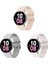 Samsung Galaxy Watch 6 Seri 40 mm 44MM Classic 47 mm 3lü Set Silikon Kordon Kavis Tasarımlı Kordon 1
