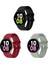 Samsung Galaxy Watch 4 5 Pro 6 7 Seri 40 44MM Classic 42 43 45 46 47MM 3lü Set Silikon Kordon 1