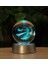 Işıklı ve 3D Boyutlu Kristalleşmiş Cam Frozen Elsa Küre 4