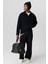 Yazı Detaylı Oversize Sweatshırt Siyah 3