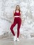 Bordo Arkası Büzgülü ( Scrunch Butt ) Spor Tayt 2