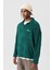 Yazı Detaylı Oversize Sweatshırt Yeşil 4
