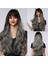 Siyah Gri Ombreli Dalgalı Kahküllü Peruk 1