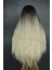 Beruflic Siyah Platin Ombreli Fiber Sentetik Hafif Dalgalı Peruk 2