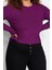 Moda Büyük Beden Bisiklet Yaka Örme Fit Düz Desen Casual Günlük Regular Uzun Kol Bluz 2