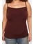 Moda Büyük Beden Degaje Yaka Örme Fit Düz Desen Casual Günlük Regular Askılı Kol Bluz 1
