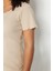 Moda Büyük Beden Kare Yaka Örme Fit Düz Desen Casual Günlük Regular Kısa Kol Bluz 5
