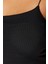 Moda Büyük Beden Kare Yaka Örme Fit Düz Desen Casual Günlük Crop Askılı Kol Bluz 5