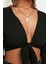 Moda V Yaka Dokuma Fit Düz Desen Plaj Crop Truvakar Kol Kol Bluz 1