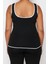 Moda Büyük Beden Kalp Yaka Triko Fit Düz Desen Casual Günlük Regular Askılı Kol Bluz 5
