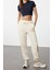 Moda Bisiklet Yaka Örme Fit Düz Desen Sportswear Super Crop Kısa Kol Bluz 3