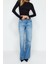 Moda Bisiklet Yaka Örme Slim Düz Desen Casual Günlük Crop Uzun Kol Bluz 3