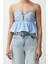 Moda Kalp Yaka Dokuma Crop Düz Desen Şık Gece Crop Askılı Kol Bluz 1