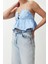 Moda Kalp Yaka Dokuma Crop Düz Desen Şık Gece Crop Askılı Kol Bluz 3