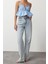 Moda Kalp Yaka Dokuma Crop Düz Desen Şık Gece Crop Askılı Kol Bluz 4