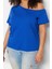 Moda Büyük Beden Devrik Yaka Örme Regular Düz Desen Casual Günlük Crop Kısa Kol Bluz 2
