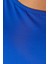 Moda Büyük Beden Devrik Yaka Örme Regular Düz Desen Casual Günlük Crop Kısa Kol Bluz 4