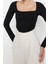 Moda Kare Yaka Örme Slim Düz Desen Casual Günlük Crop Uzun Kol Bluz 3