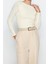 Moda Kayık Yaka Örme Slim Düz Desen Casual Günlük Crop Uzun Kol Bluz 2