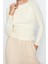 Moda Kayık Yaka Örme Slim Düz Desen Casual Günlük Crop Uzun Kol Bluz 3