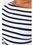 Moda Büyük Beden Kayık Yaka Örme Slim Çizgili Desen Casual Günlük Regular Uzun Kol Bluz 4