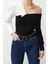 Moda Ceket Yaka Örme Oversize Düz Desen Şık Gece Crop Uzun Kol Bluz 1