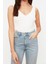 Moda V Yaka Triko Regular Düz Desen Casual Günlük Regular Askılı Kol Bluz 1