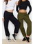 Moda Bisiklet Yaka Örme Slim Düz Desen Casual Günlük Crop Uzun Kol Bluz 3