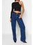 Moda Bisiklet Yaka Örme Slim Düz Desen Casual Günlük Crop Uzun Kol Bluz 3