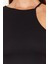 Moda Bisiklet Yaka Örme Slim Düz Desen Casual Günlük Crop Uzun Kol Bluz 5